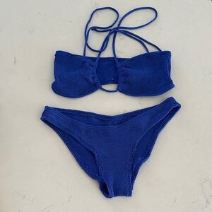 bond-eye Royal Blue Textured Bikini
